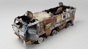 3D russian KAMAZ-63968 Typhoon-K MRAP vehicle destroyed by Ukrainian army