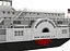 HISTORISCHES PADDLEWHEEL STEAM RIVER BOAT SIDE WHEELER