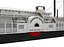 HISTORISCHES PADDLEWHEEL STEAM RIVER BOAT SIDE WHEELER