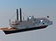 HISTORISCHES PADDLEWHEEL STEAM RIVER BOAT SIDE WHEELER