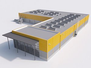 industrial building 16 3d ma