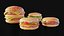 バーガーファーストフードパック肉まんチーズ