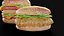 バーガーファーストフードパック肉まんチーズ