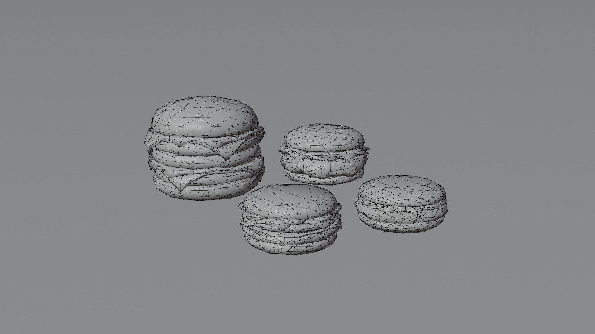 3D Burger fast food pack meat bun cheese model TurboSquid 2113713