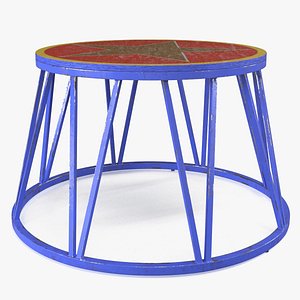 3D Vintage Circus Pedestal