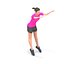 saut latéral exercice femme animation