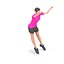 saut latéral exercice femme animation