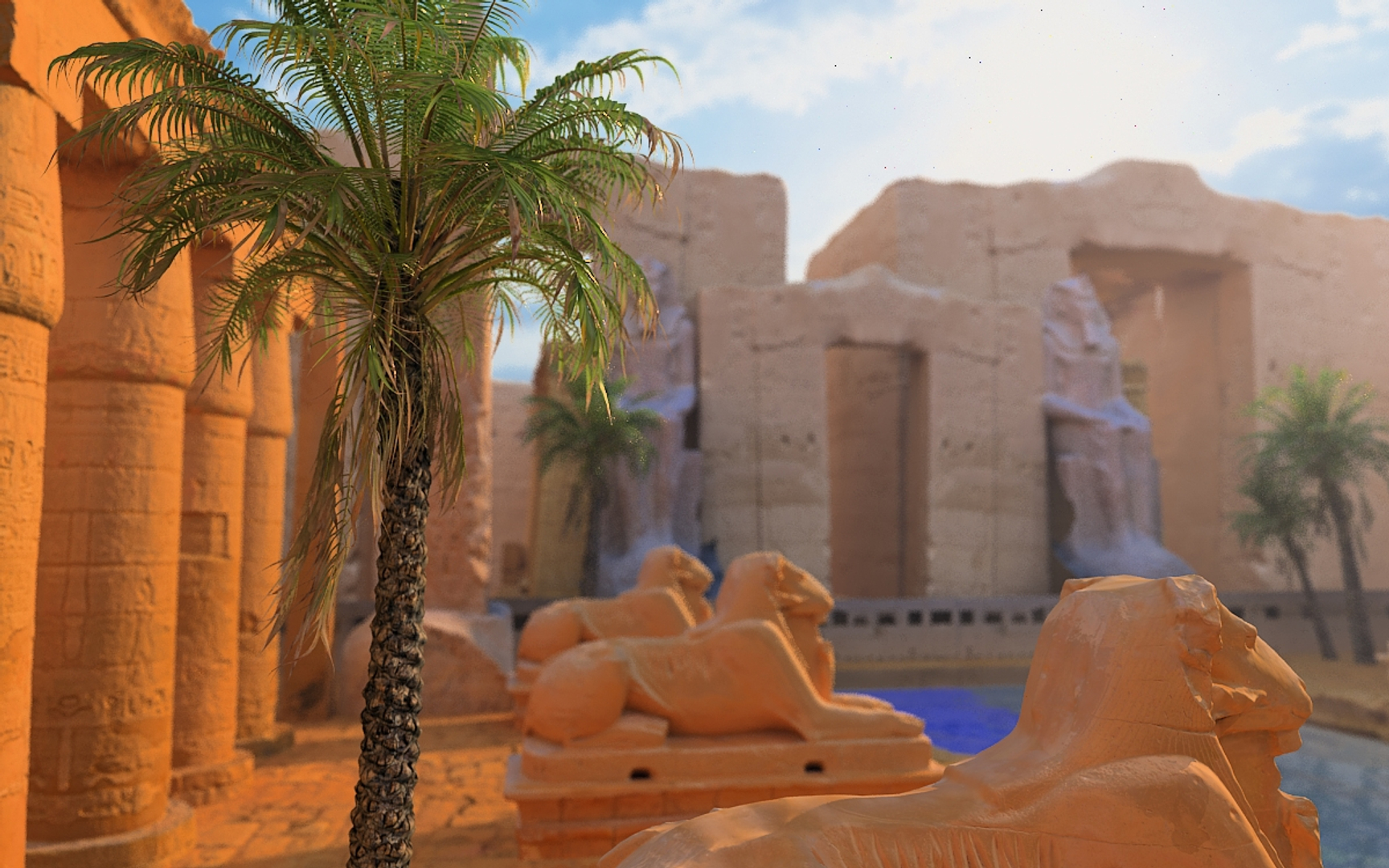 Egypt Temple Lost Civilization 3D Model - TurboSquid 1563992