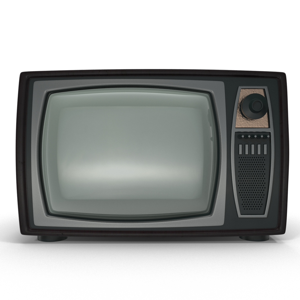 3d retro tv model