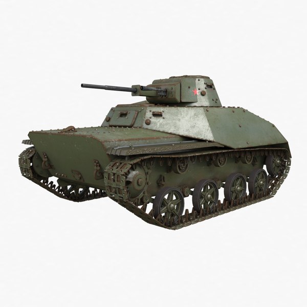 modelo 3d Tanque T 40 soviético Vray - TurboSquid 1640897