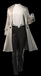 Women coat model