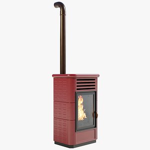 pellet stove 3D