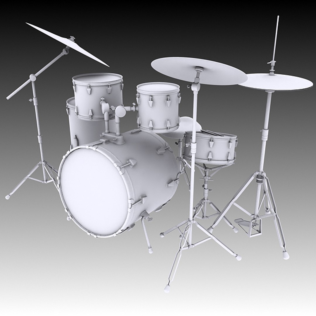 Drum Kit 3D Model - TurboSquid 1297783