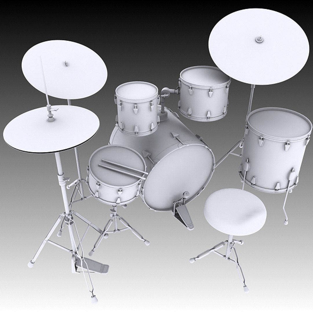 Drum Kit 3D Model - TurboSquid 1297783