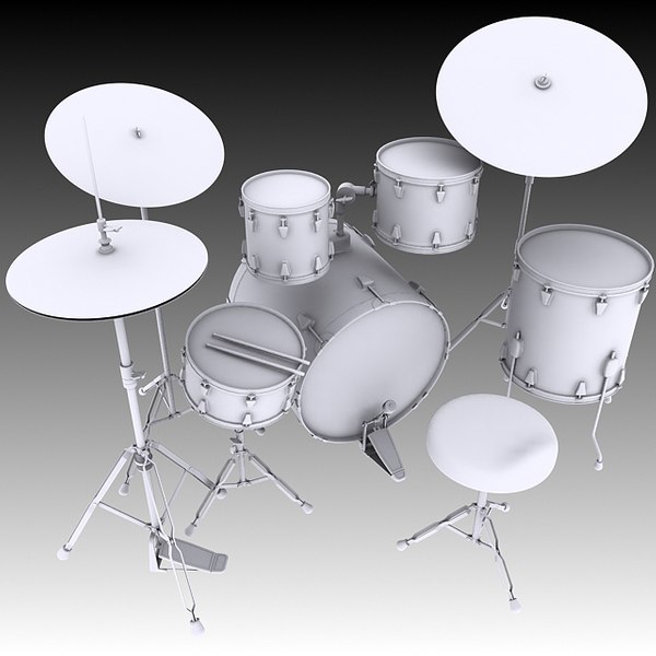 Drum kit 3D model - TurboSquid 1297783