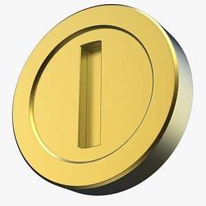 3D model Super Mario Bros Coin
