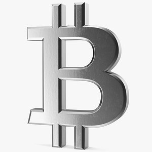 Bitcoin Symbol Silver
