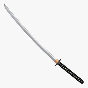3d model katana sword