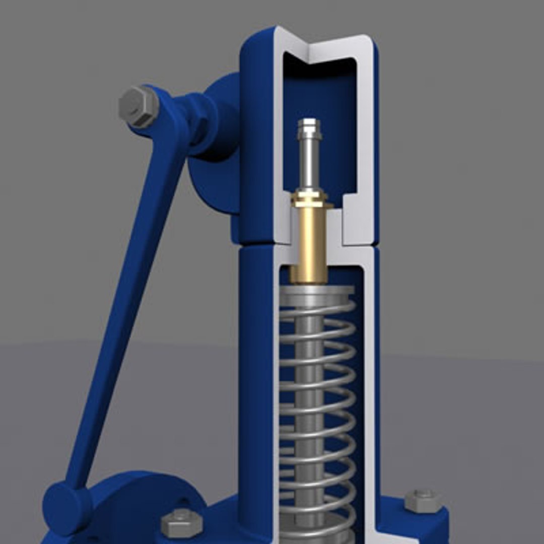 3d model valve safety modeled