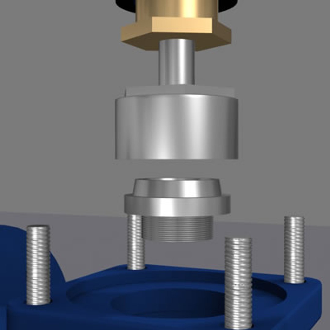 3d model valve safety modeled