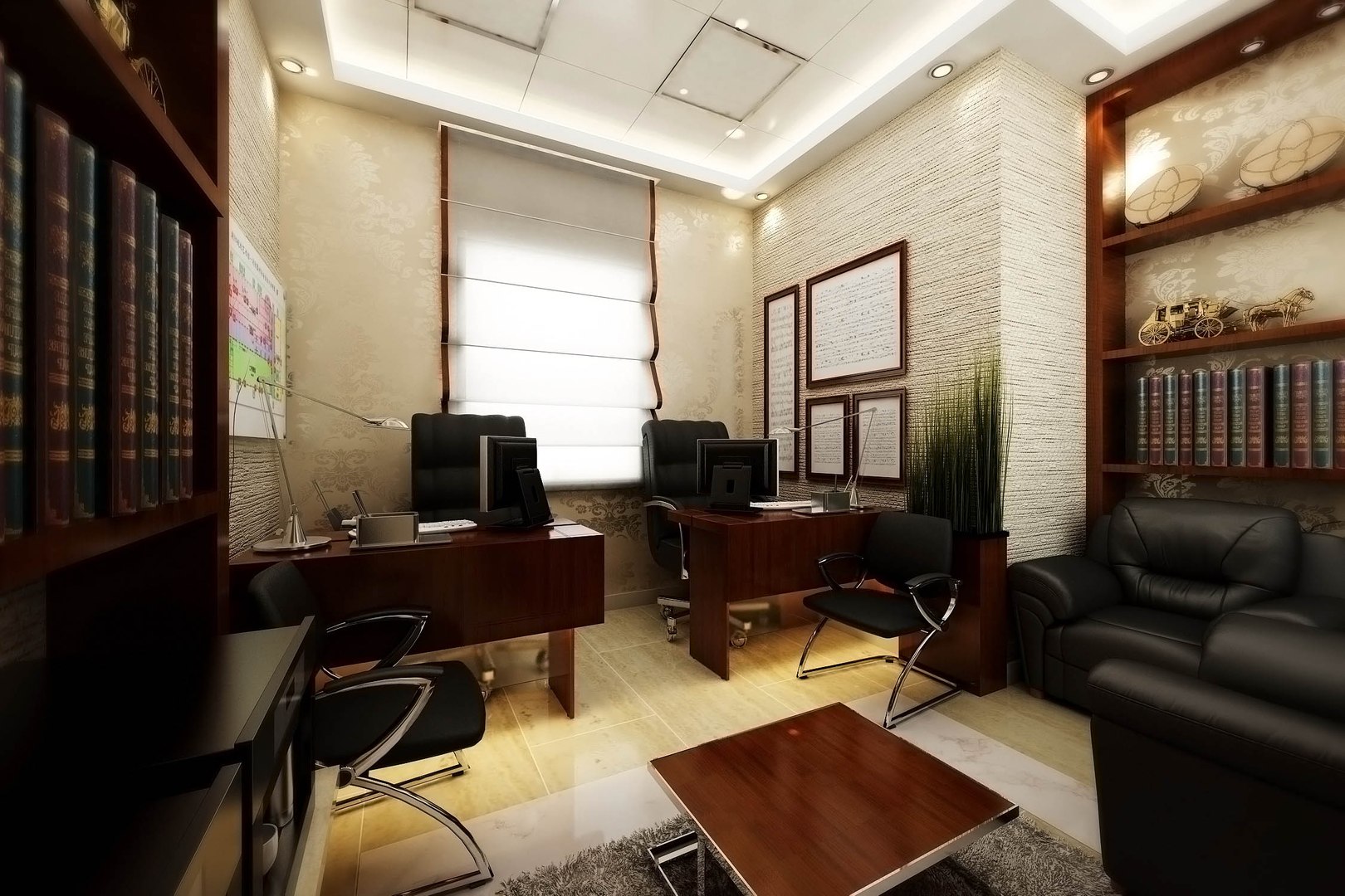 3d office interior