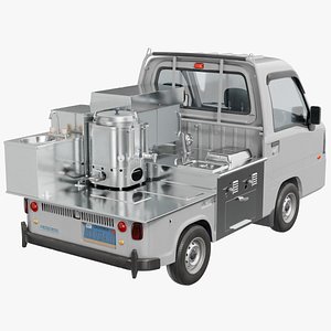 3D Subaru Sambar Mini Truck 04 01 model
