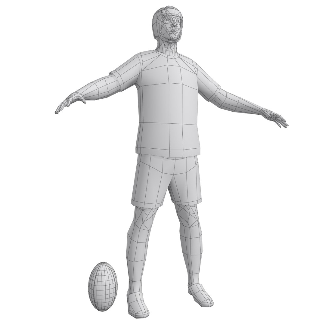 Rugby Player 3d Max