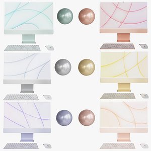 iMac 24 Monitor Collection 3D model
