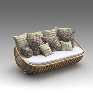 3d garden sofa model