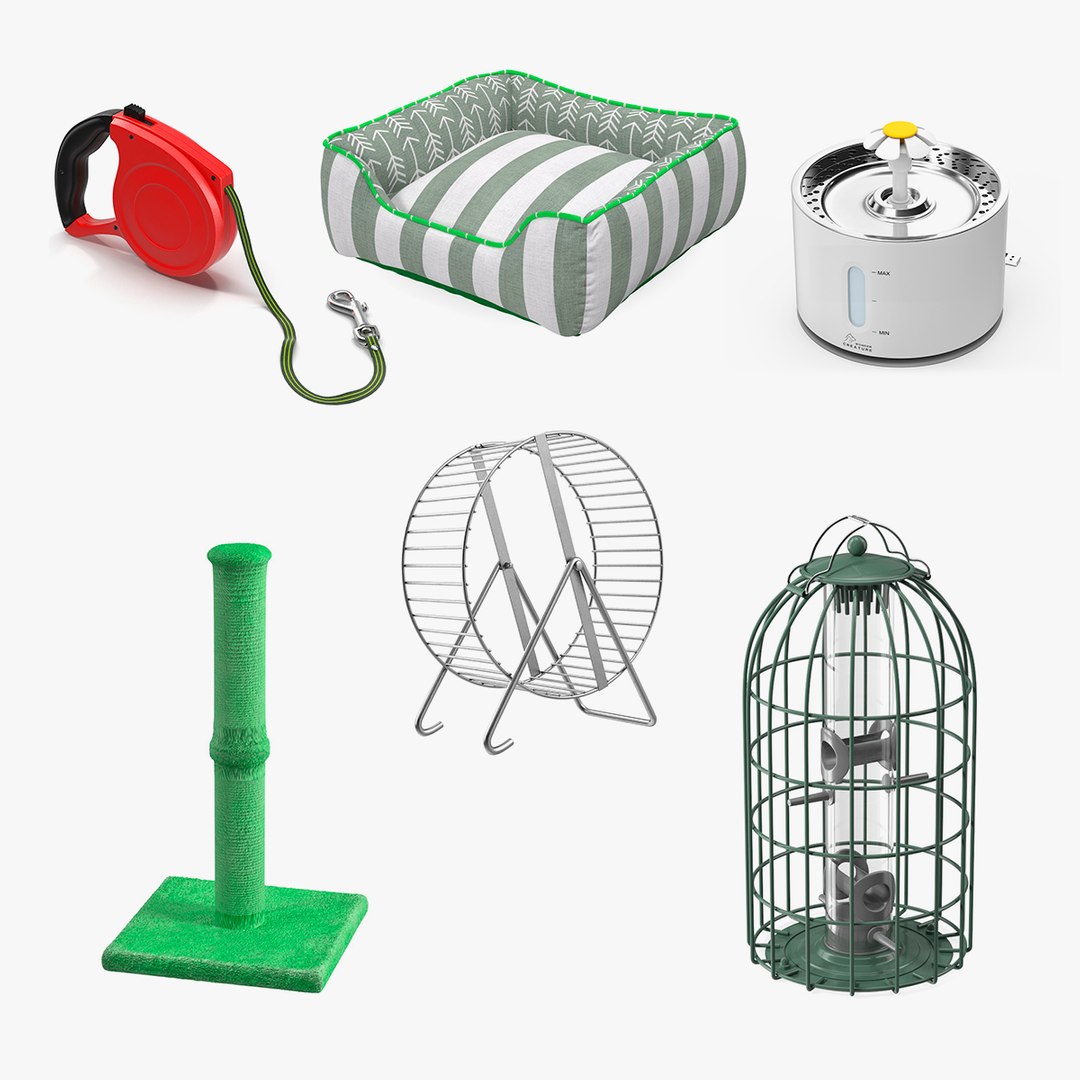 Animal Accessories Collection 2 3D model preview