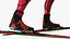 Biathlete Fully Equipped Running Pose