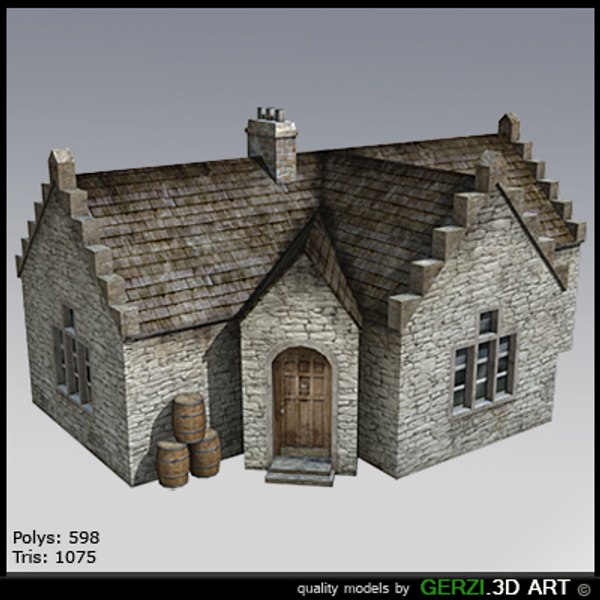 free scotish house 3d model