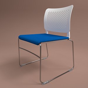3D interior narbutas wait white model