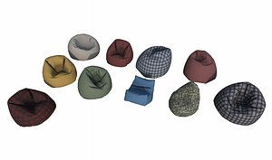 Bean Bag Pack 3D model