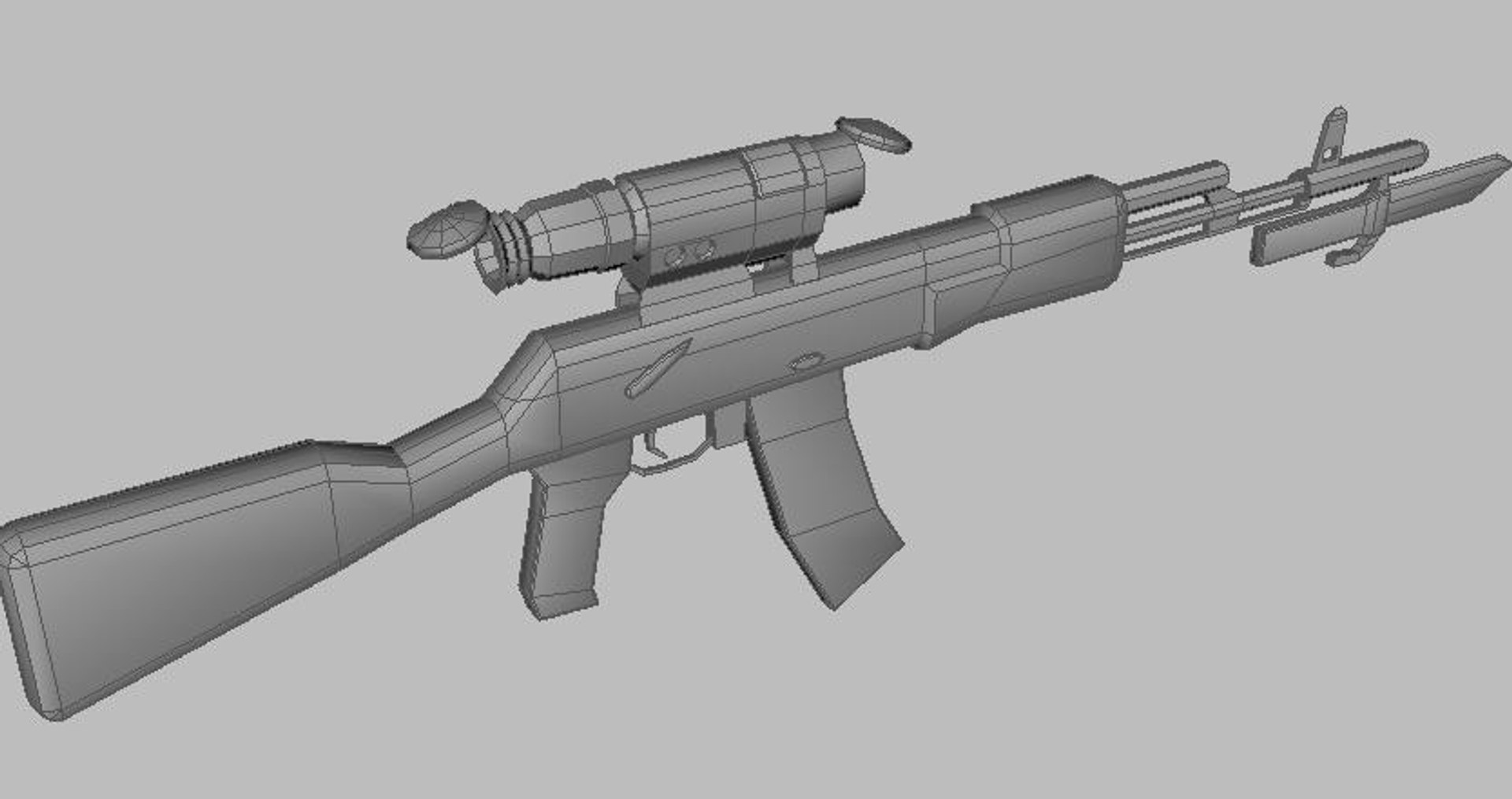 Ak47 Scopes 3d Model