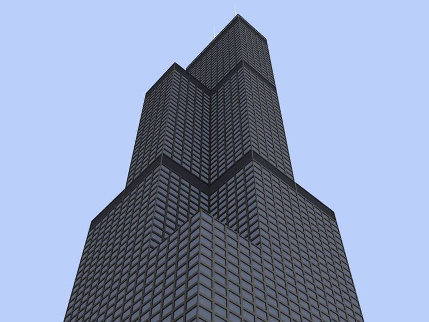 Sears Tower Skyscrapers Buildings 3d Model