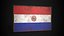 Old Picture Frame With Paraguay Flag - Game Ready PBR Low-poly 3D Model