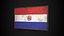 Old Picture Frame With Paraguay Flag - Game Ready PBR Low-poly 3D Model