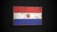 Old Picture Frame With Paraguay Flag - Game Ready PBR Low-poly 3D Model