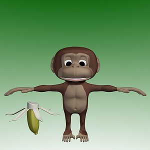3d Monkey Cartoon