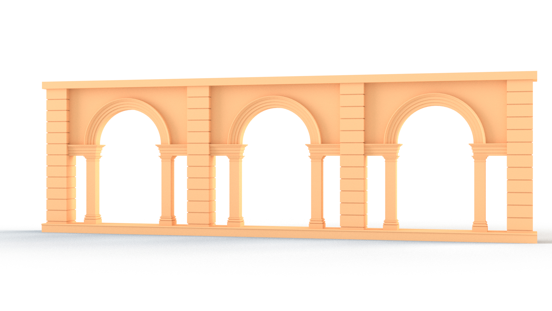 Arch 010-9.5ft Wide Triple 3D Model - TurboSquid 1724359