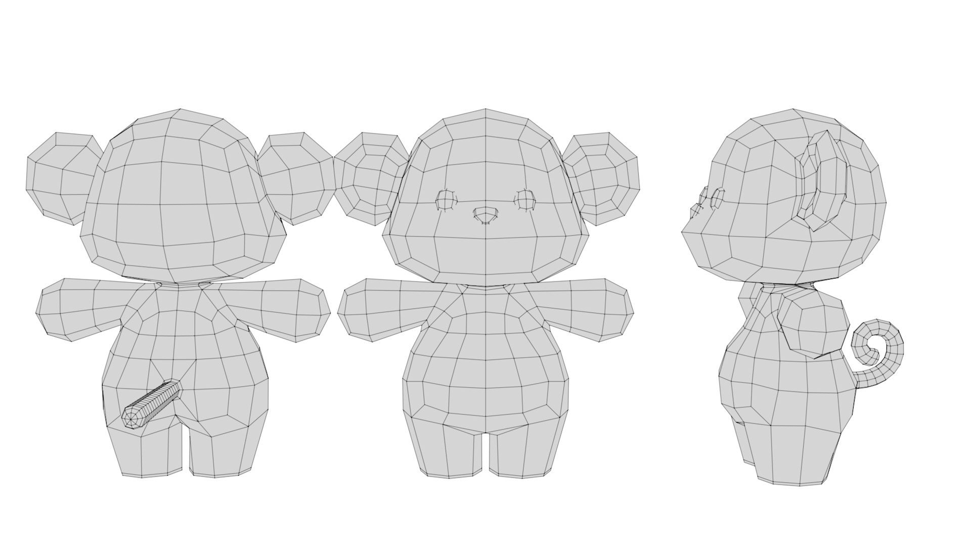 Rigged Cartoon Monkey Model - TurboSquid 2192584