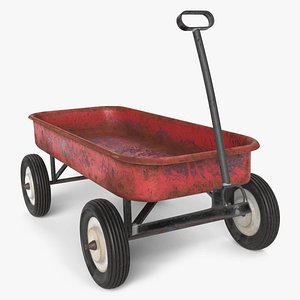 3D old wagon model