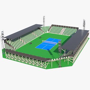 3D Pickleball Court 2