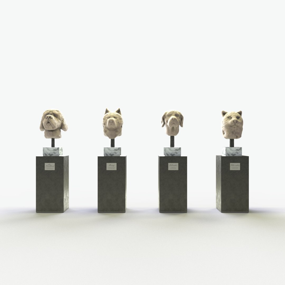 3D Sculpture Pet Collection Model - TurboSquid 2389737
