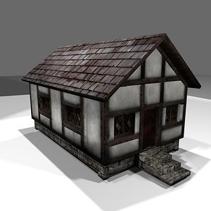 house medieval 3d obj