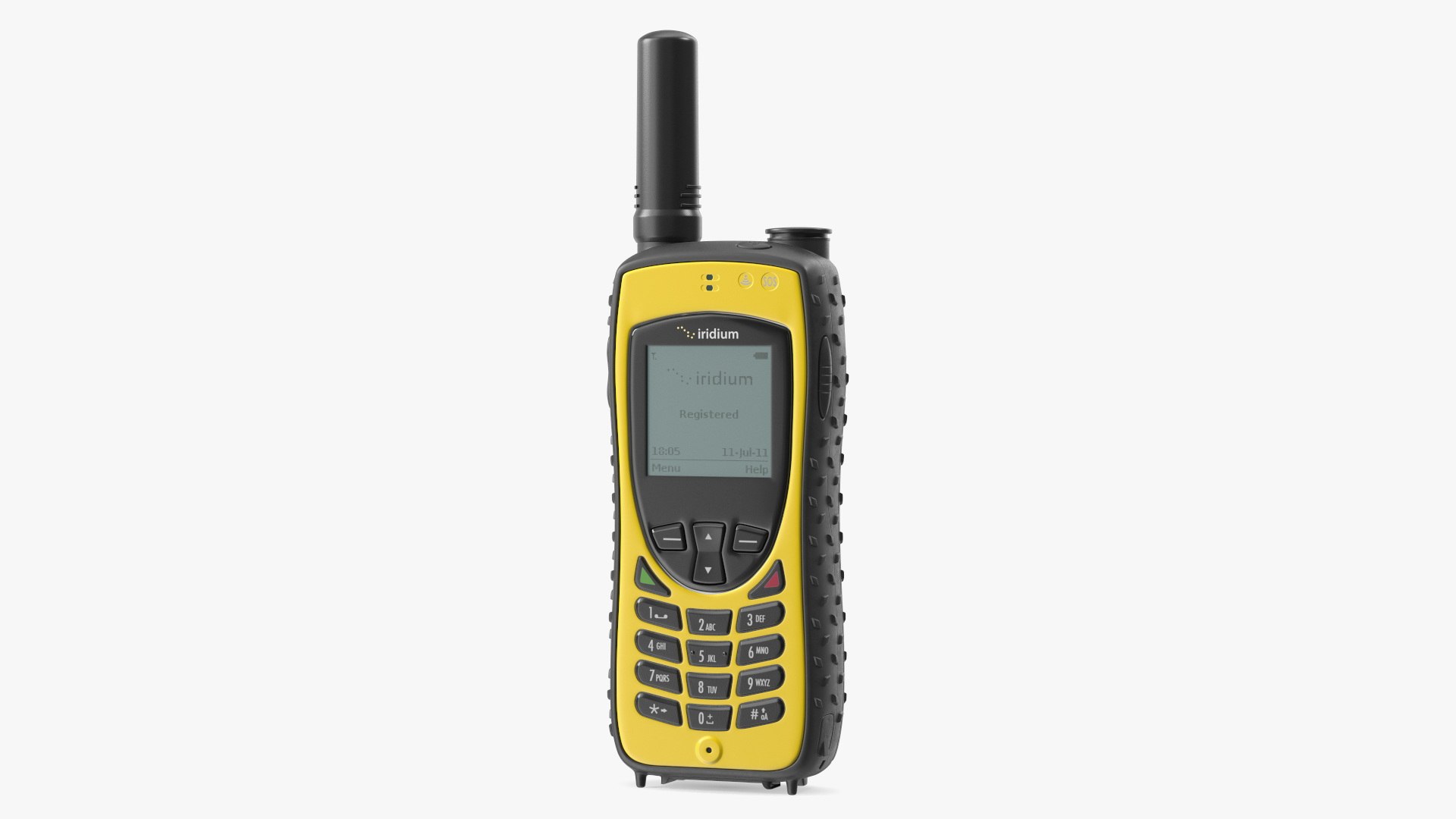 Satellite Phone Iridium Extreme Yellow 3D model preview