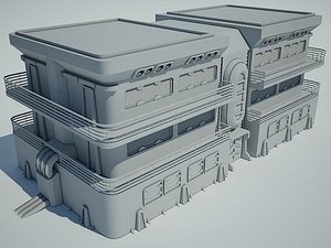 Futuristic Sci Fi Building 7