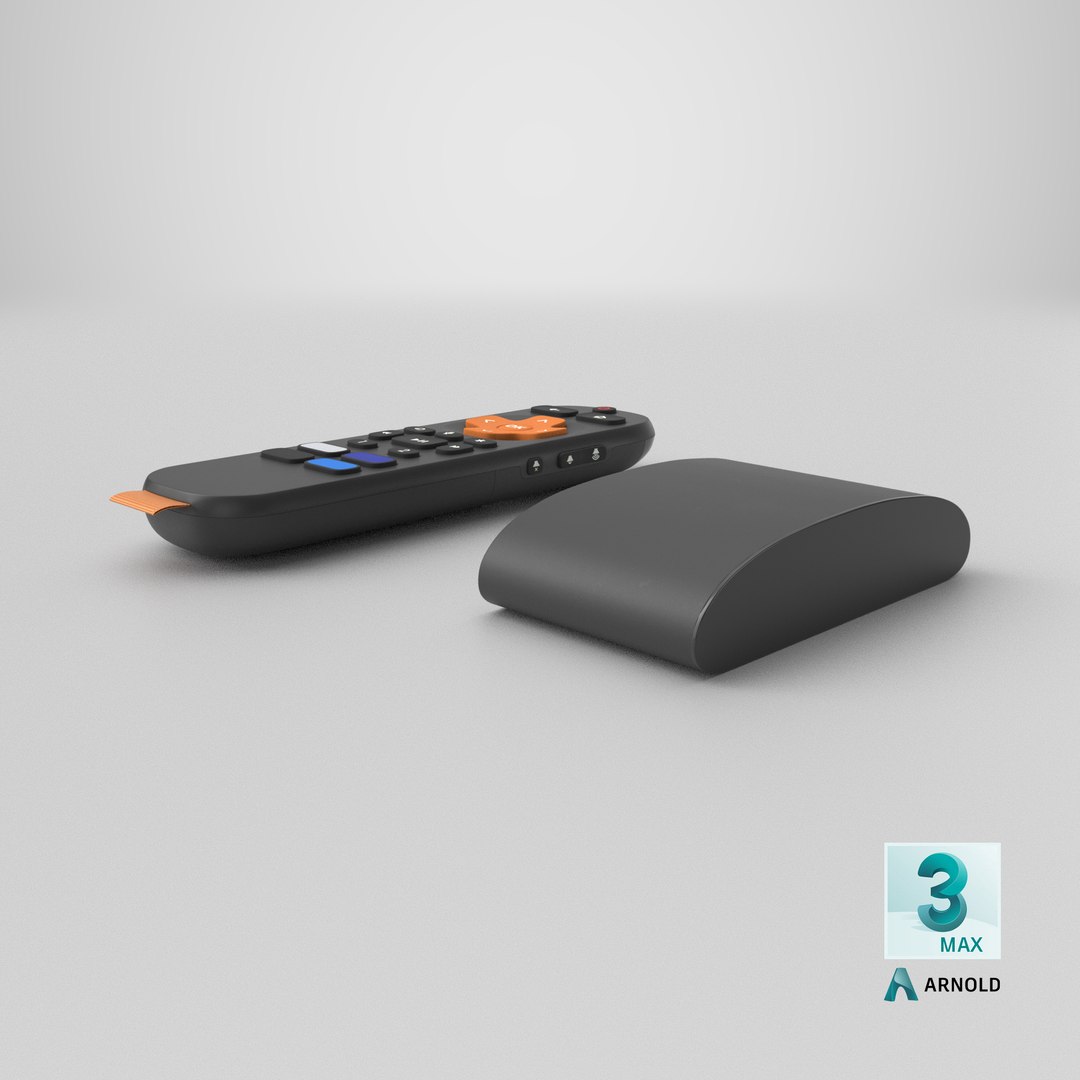 Streaming Device with Remote Black 3D model https://p.turbosquid.com/ts-thumb/ZC/rgxepl/aF/stemcell_max_arnold_render/png/1765790907/1920x1080/fit_q87/5ad6e2527149e17a5c553d24ccafe9be60689f53/stemcell_max_arnold_render.jpg
