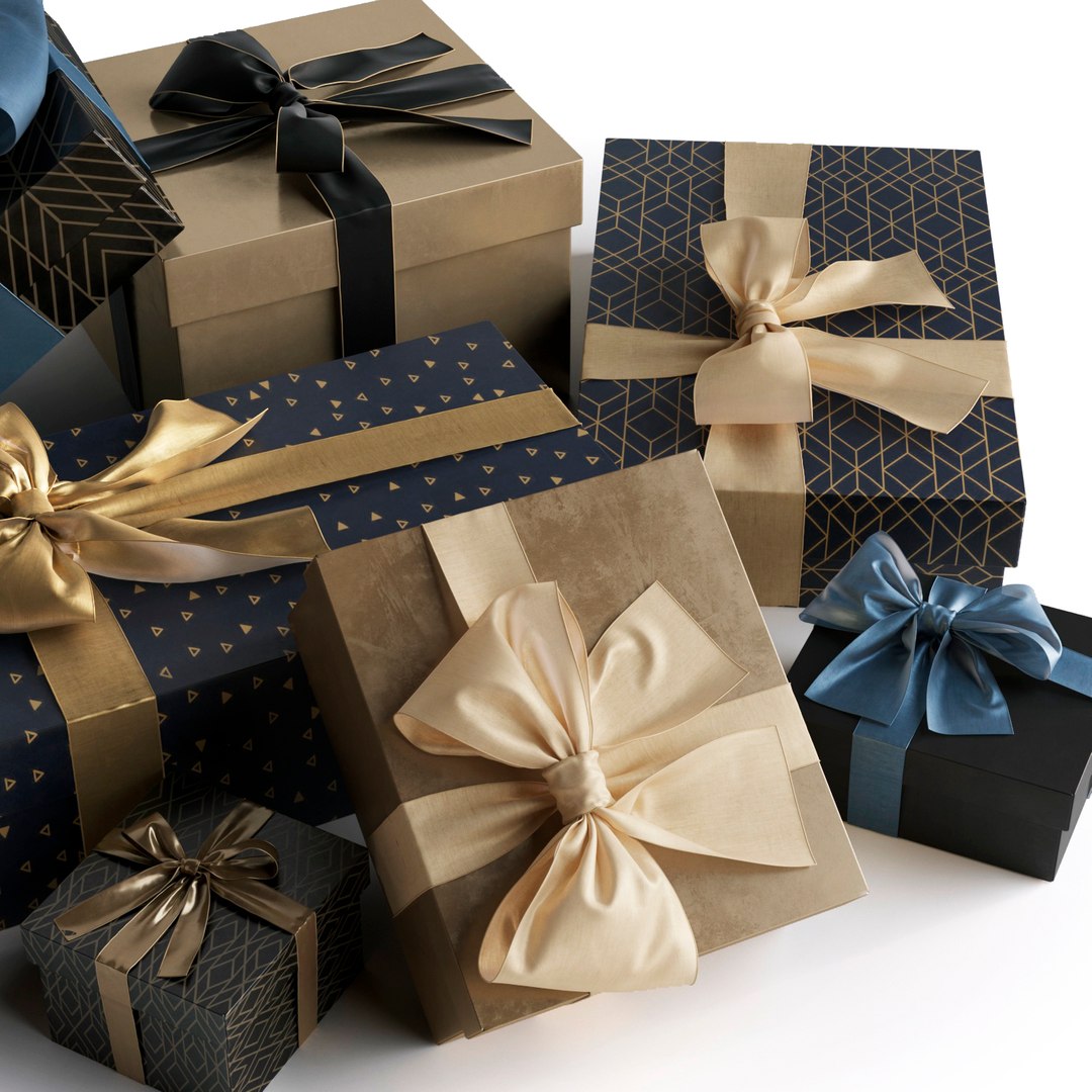 3D Gift Boxes Model - TurboSquid 1890709